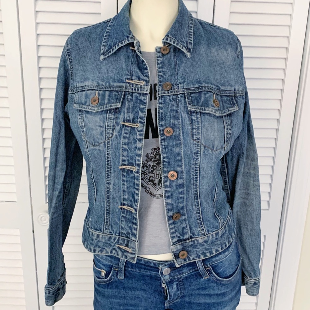 Gap 90’s Denim Blue Jean Jacket 100% Cotton XS